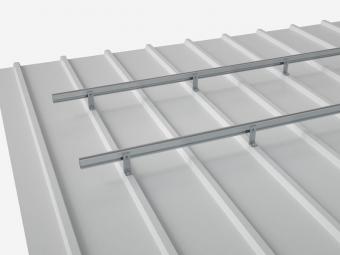  Metal roof mounting system .