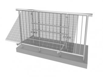 Adjustable balcony solar mounting bracket