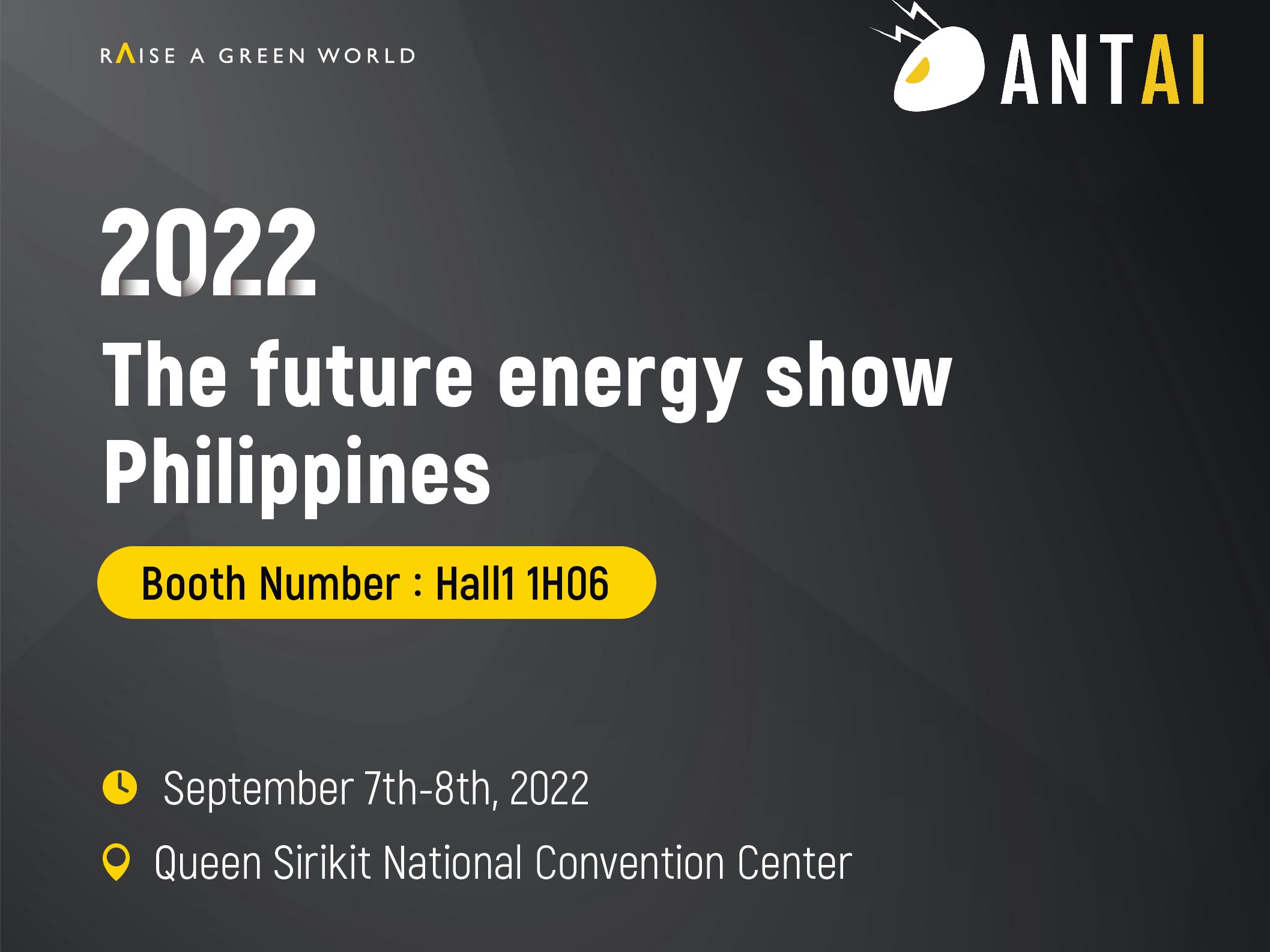 Antaisolar sincerely awaits your presence at The Future Energy Show Philippines 2022